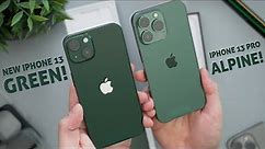 Green iPhone 13 & 13 Pro are STUNNING! Color Comparison & Impressions!