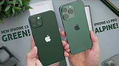 Green iPhone 13 & 13 Pro are STUNNING! Color Comparison & Impressions!