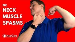 How to Treat Neck Spasms in 1 MINUTE
