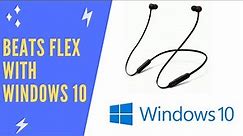 How to connect Beats Flex to Windows 10 PC