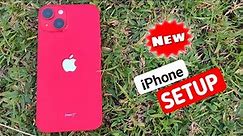 how to setup new iPhone first time step by step