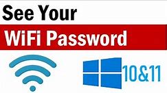 How to Find WiFi Password on Windows 10 | How To See Wifi Password in laptop | View Wifi Password