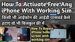 iphone 6 disabled connect to itunes activate free || iPhone Ki I'd Kaise Bypass Kare part 1