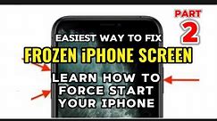 How to Fix an iPhone screen frozen isssue - How to Restart Your iPhone with Buttons pt2