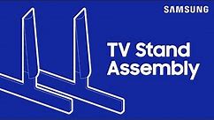 How to install the stand on your 2023 CU8000 Series Crystal UHD TV | Samsung US