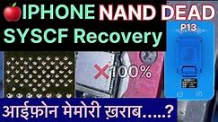 iPhone 7/ 7plus Nand dead,(SYSCFG) data recovery without original NAND wifi mac adress #iphonenand
