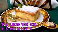 🍰 Ciasto w 5 minut za 10 złotych ❓ Napoleonka na krakersach to szybkie i tanie ciasto bez pieczenia