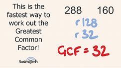 Greatest Common Factor Trick GCF