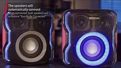 Sharp Party Speaker PS 919 - How To Wirelessly Stereo Pair Two Speakers