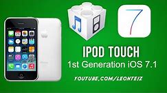 Install iOS 7.1 on iPod Touch 1st Generation / 2G /3GS and Jailbreak - WhiteD00r