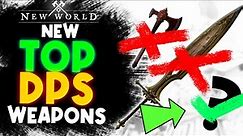 Greatsword LOSES Top DPS Spot! Weapon DPS Ranking Tier List For New World Fellowship & Fire Update!