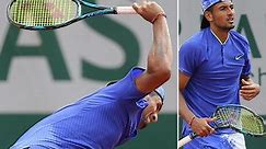 Nick Kyrgios smashes racket after French Open tennis exit