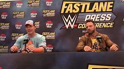 John Cena and LA Knight WWE Fastlane Press Conference