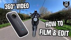 How to film and edit 360 motorcycle video footage - Insta360 Tutorial
