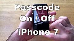 How to Turn Screen Passcode on/off - iPhone 7/7+