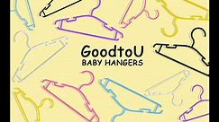 GoodtoU Kids Hangers Child Hangers Baby Clothes Hangers Toddler Hanger Plastic Childrens Hangers Kids Clothes Hanger (White 60 Pack)