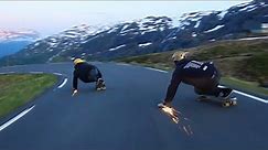 Downhill Skateboarding Norwegian valley [Røldal]