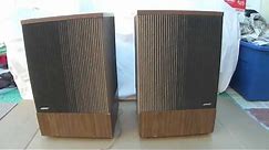 How work Vintage BOSE 501 Direct Reflecting Speakers