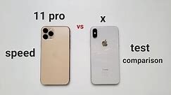 iphone 11 pro vs iphone x speed test comparison