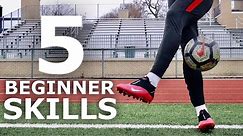 5 Easy Beginner Juggling/Freestyle Skills | Learn These Simple Football Freestyle Tricks