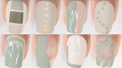 11 EASY nail ideas | easy nail art designs compilation - green nails
