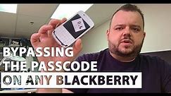 Bypassing the password / passcode on any BlackBerry Z10, Q10, Z30, Passport and more - Data Recovery