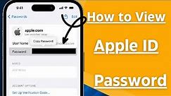 How to See / View Your Apple ID Password on iPhone