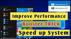 How to Boost your computer and laptop windows 10 | Increase Performace by applying these settings
