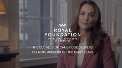The Duchess of Cambridge gives a Keynote Speech on Landmark Research #5BigInsights | Early Years