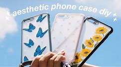 paint my phone case with me | aesthetic diy 🦋