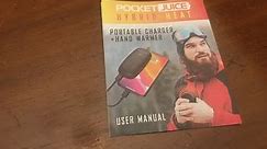 Let's read the Manual Pocket Juice Hybrid Heat Portable Charger Hand Warmer 5200mah Tzumi