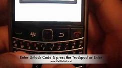 How to Unlock Blackberry Bold 9650 Unlocking Remotely by Code Verizon AT&T T-Mobile | CellUnlock.net