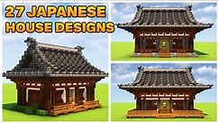 27 Japanese House Designs | Minecraft Tutorial