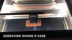 Engraving IPhone 8 case With Glowforge
