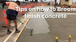 How to broom finish concrete