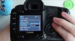 Canon 5D - How To Display Auto Focus Points