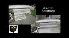How To Resurface Concrete Steps / Cement Stair Repair /Repairing Concrete Salt Damage