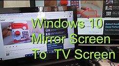 AnyCast M9 Plus / M100 Two Methods Laptop Windows 10 Mirror Screen to Big TV Screen Part 2
