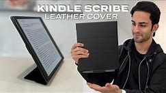 Kindle Scribe Leather Cover Review | Worth $80?!