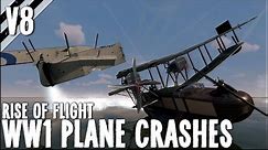 Realistic Airplane Crashes & Shootdowns! V8 | Rise of Flight - WW1 Flight Simulator