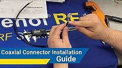 Assembly Guide For Coaxial Connector (TNC)