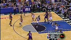 This Date in NBA History: Kobe Bryant drives baseline for a poster slam on defenders in 2003