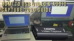 HDMI Video Capture to USB Recorder 2020 Guide and Review