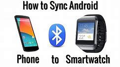 How to Sync Android Smartwatch to Phone