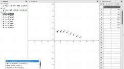 Using Geogebra for Regression lines and r squared values