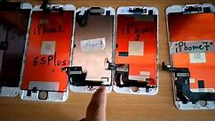 diferencias entre las pantallas de los iphone's 6,6s,7,8,6 plus,6s plus,7 plus y 8 plus