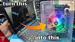 Broken Laptop Convert into A Nice Desktop | Transform Old laptop into A Desktop DIY