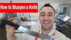 Butcher Knife, How to Sharpen a Butcher Knife.
