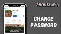 How to Change Password of your Minecraft Account | 2021