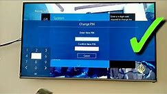 How to reset PIN code on Samsung Smart TV / security PIN / password PIN Samsung TV